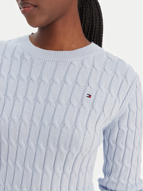Tommy Hilfiger Tommy Hilfiger Sveter WW0WW47644 Modrá Regular Fit