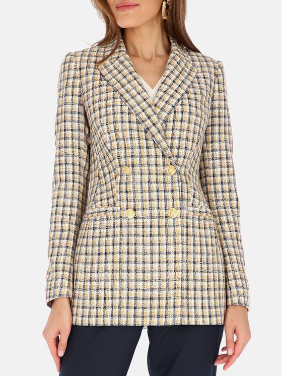 L’AF L’AF Marynarka Liberty Biały Slim Fit
