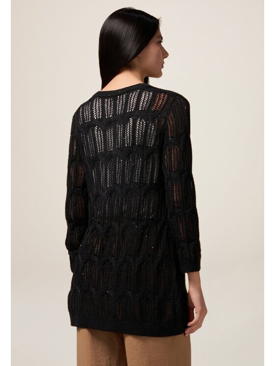 Oltre Oltre Maglione M199J004929N033 Nero Baggy Fit