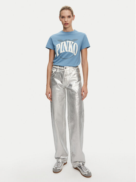 PINKO PINKO T-Shirt Start Modrá Regular Fit