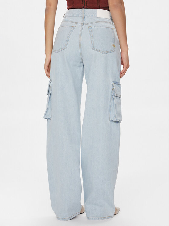 PINKO Pinko Jeansy Caty 102942 A1MV Błękitny Cargo Fit