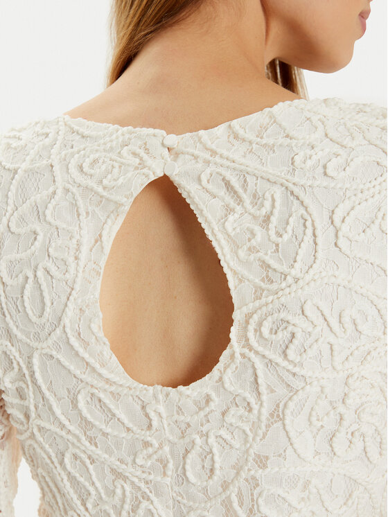 YAS YAS Kokteilinė suknelė Elenor 26032155 Écru Regular Fit