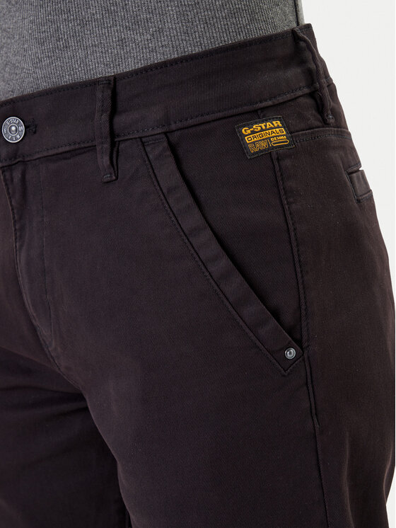 G-Star Raw G-Star Raw Hlače Kate D25257-C106 Crna Boyfriend Fit