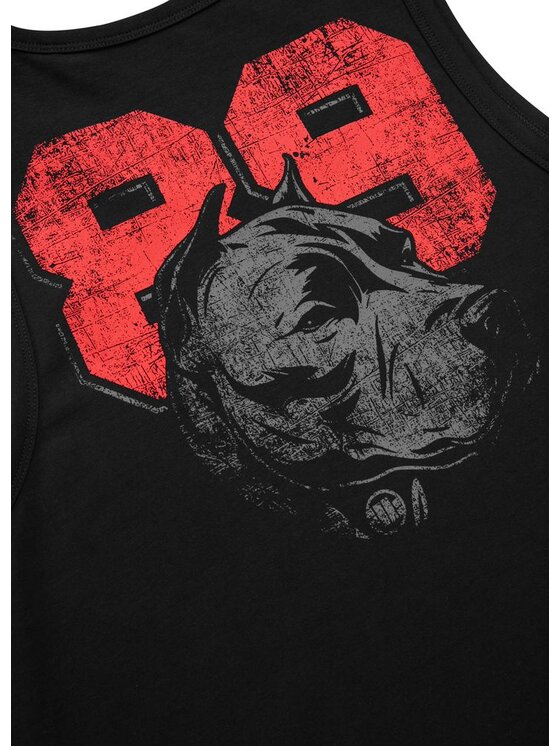 PITBULL PITBULL Tank top Tank Czarny Regular Fit