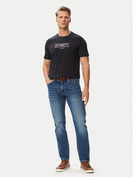 Beverly Hills Polo Club Beverly Hills Polo Club T-särk P-SS26M-TS2450043NVY Tumesinine Regular Fit