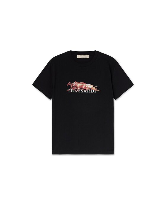 Trussardi Trussardi T-Shirt G0878000260N033 Czarny Regular Fit