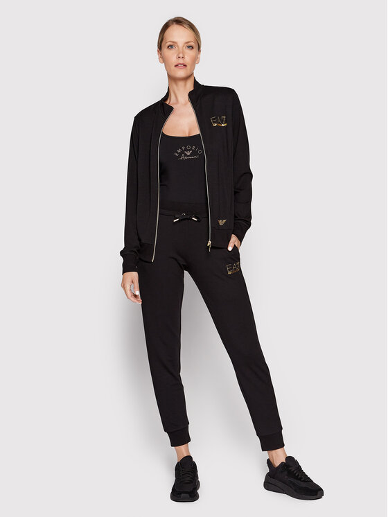 EA7 Emporio Armani EA7 Emporio Armani Bluză 8NTM43 TJ9RZ 1200 Negru Regular Fit