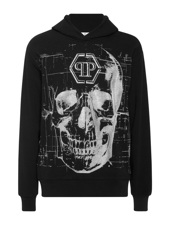 PHILIPP PLEIN PHILIPP PLEIN Bluza 26909 Czarny Regular Fit