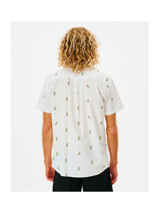Rip Curl Rip Curl Koszula Hula Breach S/S Shirt Biały Standard Fit