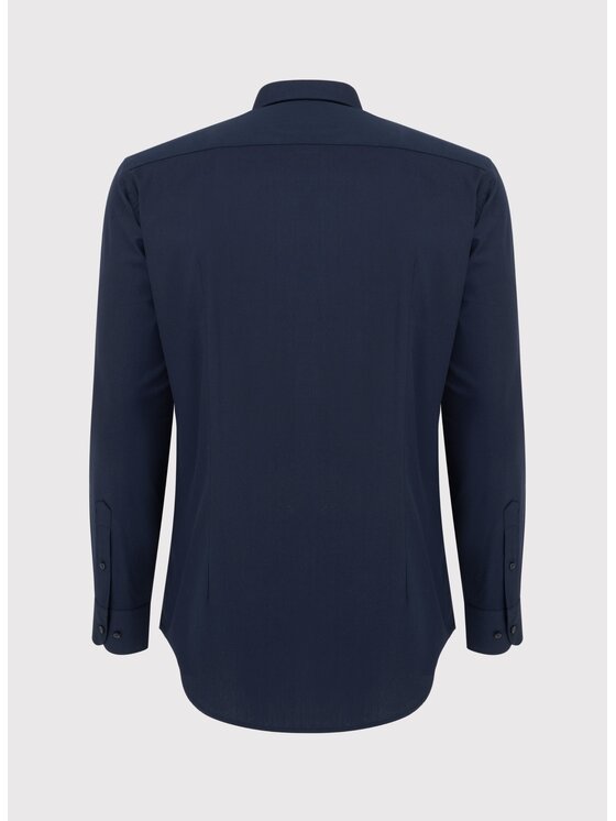 Pako Lorente Pako Lorente Koszula P000B-1X-008 Granatowy Slim Fit