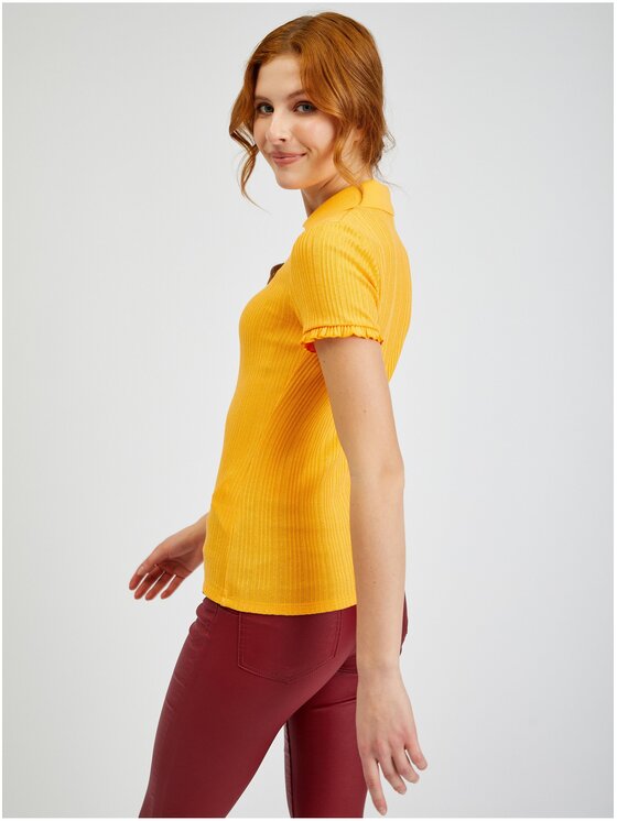 Orsay Orsay Koszula 155067242000__S Żółty Regular Fit
