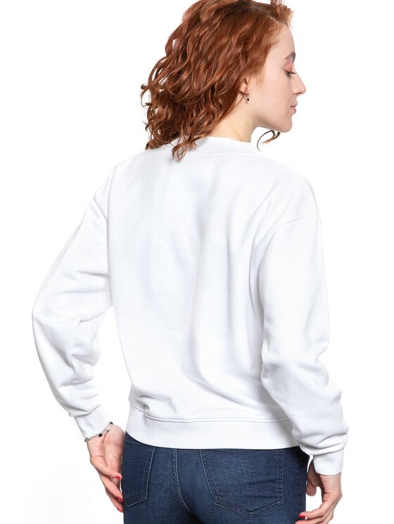 Wrangler Wrangler Felpa 80'S RETRO SWEAT Bianco Regular Fit