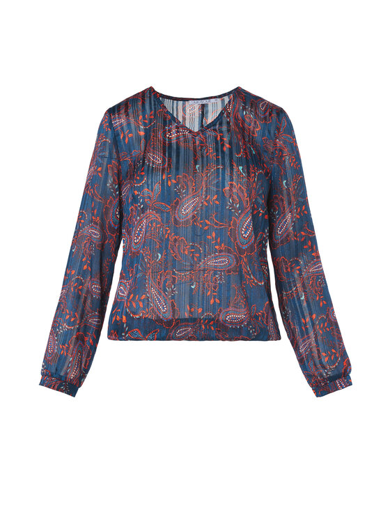 QUIOSQUE QUIOSQUE Blúzka 2KC004852 Tmavomodrá Regular Fit