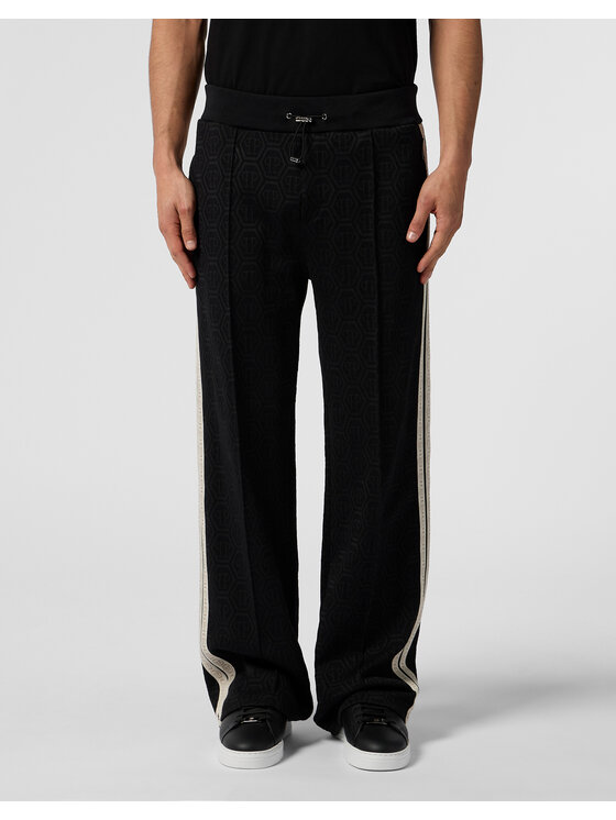 PHILIPP PLEIN PHILIPP PLEIN Teplákové nohavice 28966 Čierna Jogger Fit