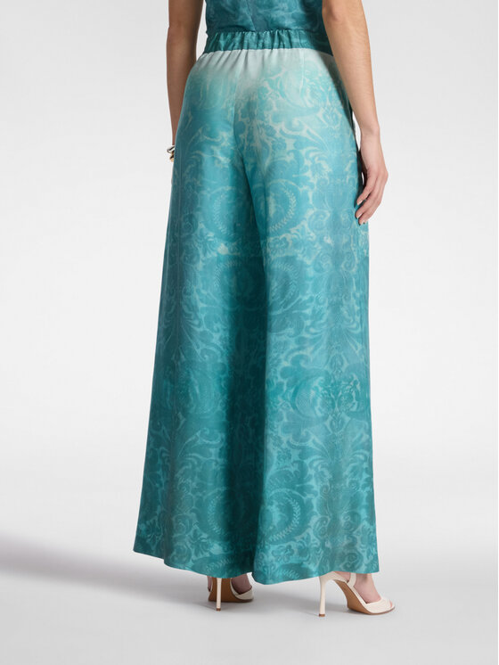 Elena Mirò Elena Mirò Pantaloni di tessuto P052P000574N001 Turchese Regular Fit