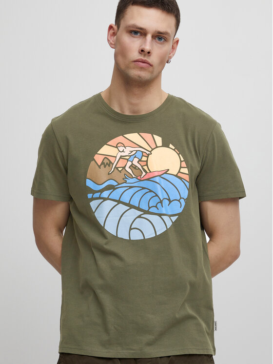 T-shirt 20715305 Verde Regular Fit