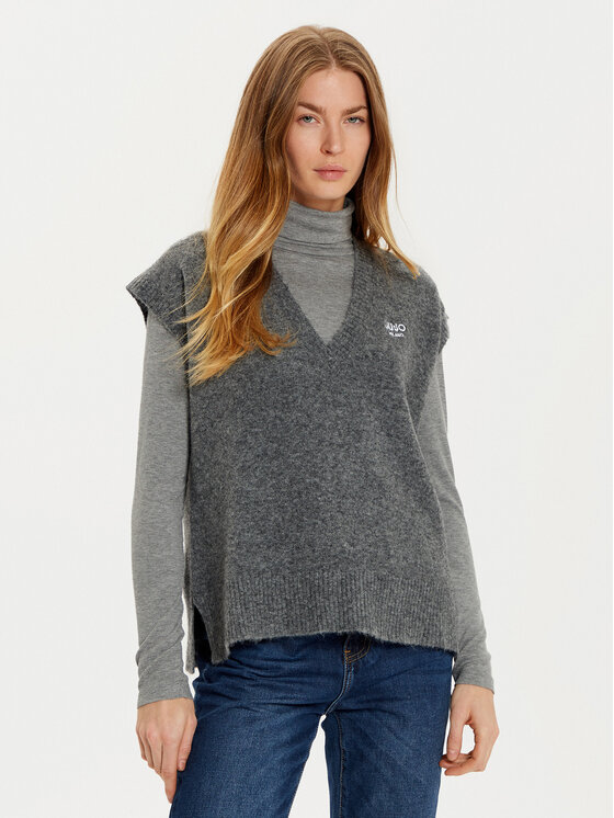 Liu Jo Sveter WF4432 MA49P Sivá Regular Fit