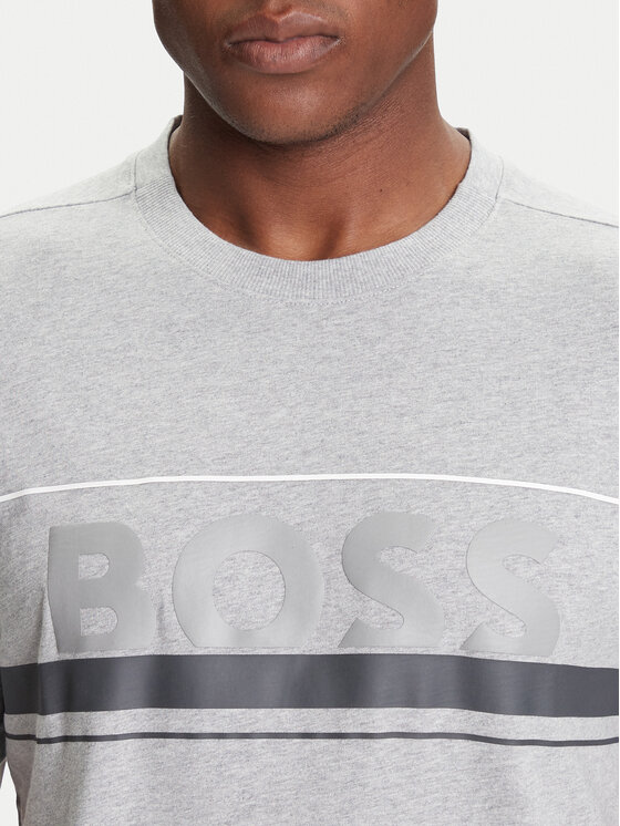 BOSS BOSS T-krekls Iconic Zone 50550113 Pelēks Regular Fit