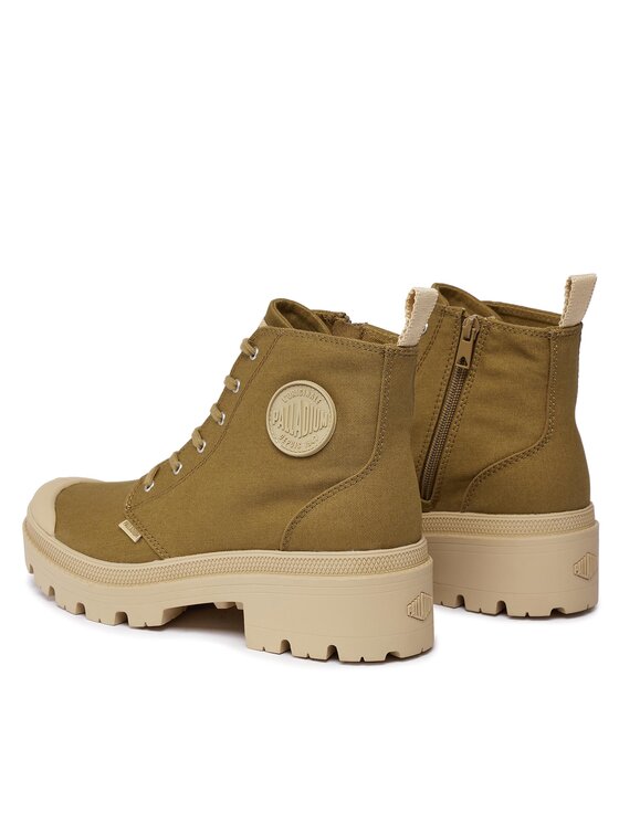 Palladium Palladium Туристически oбувки Pallabase Twill 96907-204-M Кафяв