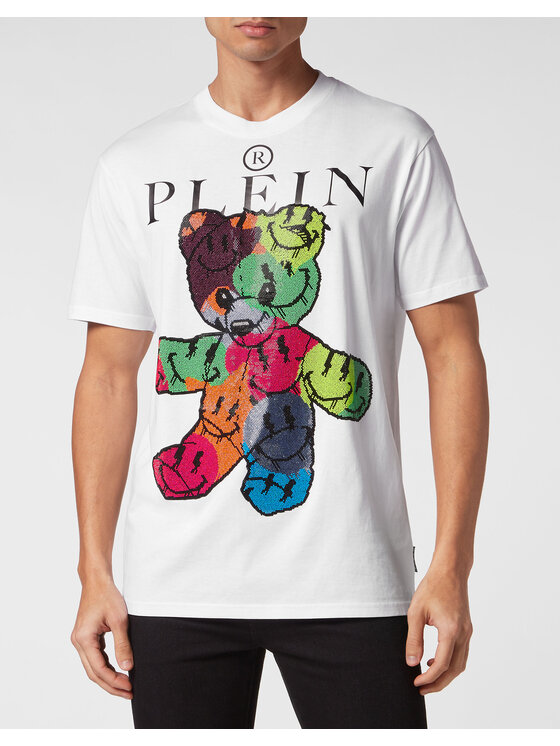 PHILIPP PLEIN PHILIPP PLEIN T-Shirt 15133 Biały Regular Fit