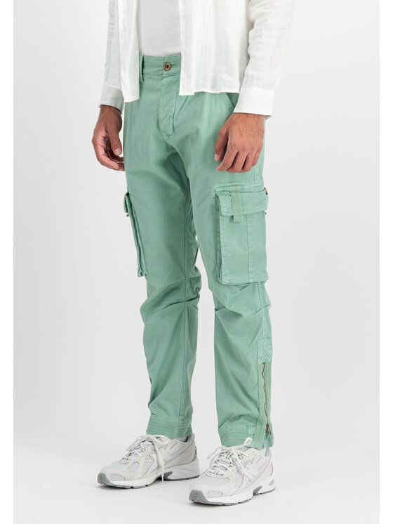 Alpha Industries Alpha Industries Spodnie cargo Task Force Pant Zielony Tapered Fit