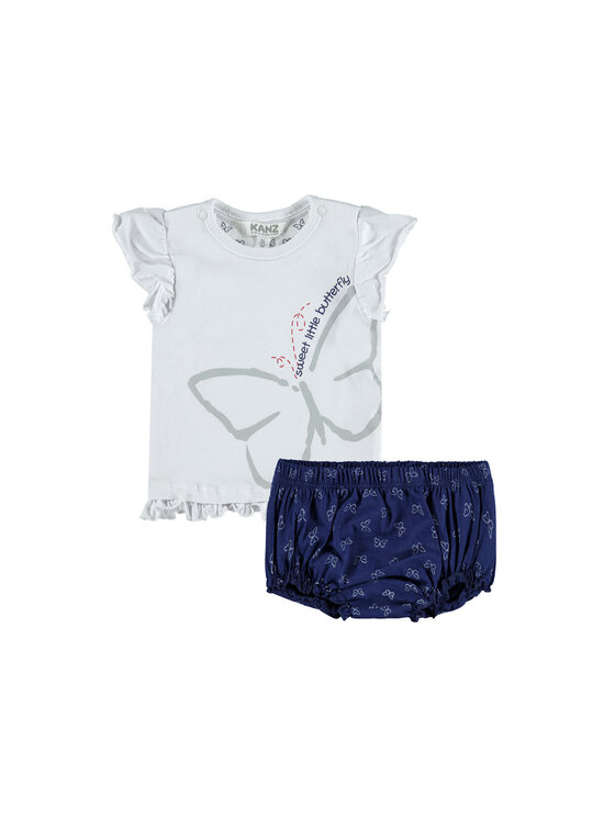 Kanz Kanz Komplet dziecięcy 1712078 Biały Basic Fit