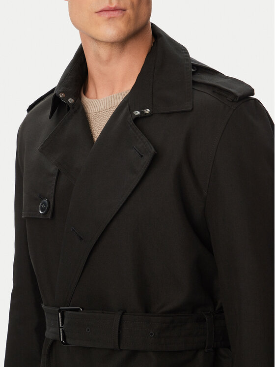 HUGO HUGO Trench Maluks2631 50561651 Crna Regular Fit