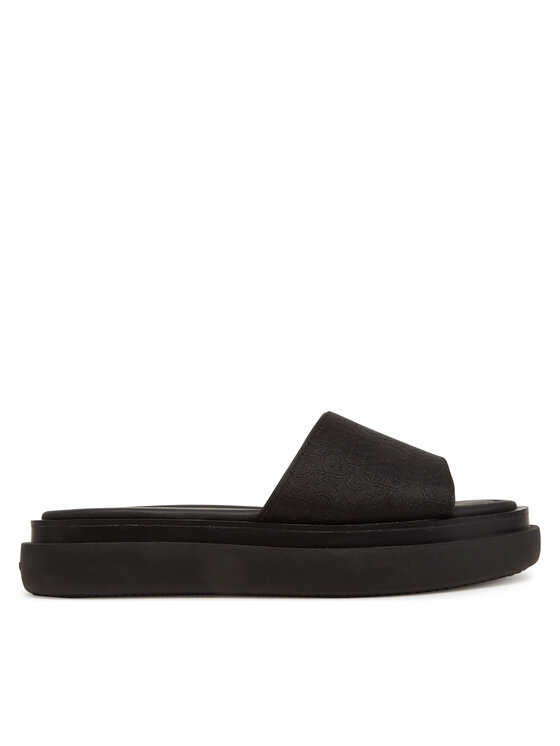Calvin Klein Šľapky Flatform Slide Jacq HW0HW02461 Čierna