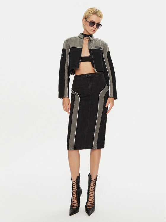 Miss Sixty Miss Sixty Джинсова спідниця 6L3KJ0460000 Чорний Regular Fit