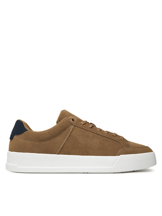 Tommy Hilfiger Tommy Hilfiger Sneakersy Th Court Summer Suede FM0FM05517 Brązowy