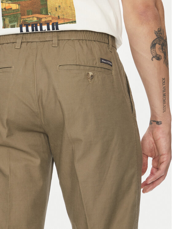 Marc O'Polo Marc O'Polo Chino nohavice 523 1340 10134 Zelená Tapered Fit