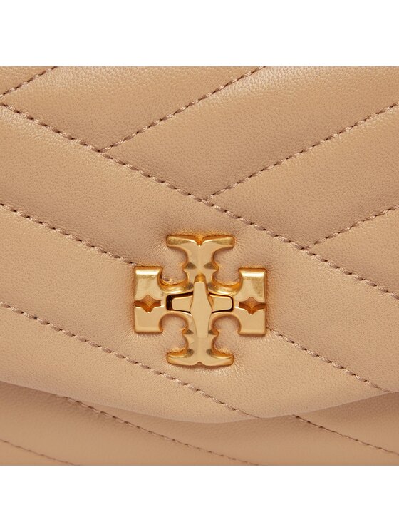 Tory Burch Tory Burch Kabelka Kira Chevron Chain Wallet 90343 Béžová