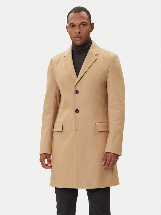 HUGO HUGO Vuneni kaput Migor2541 50546528 Bež Slim Fit