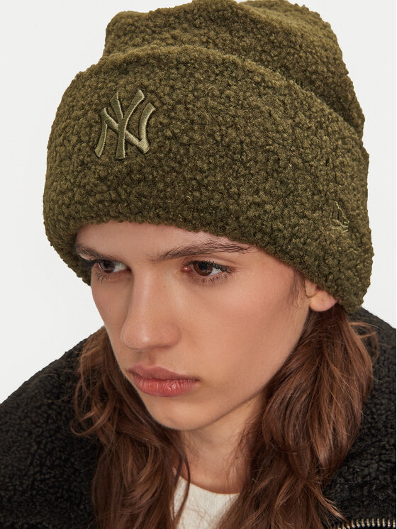 New Era New Era Kepurė Borg New York Yankees Cuff Knit Beanie 60580758 Žalia