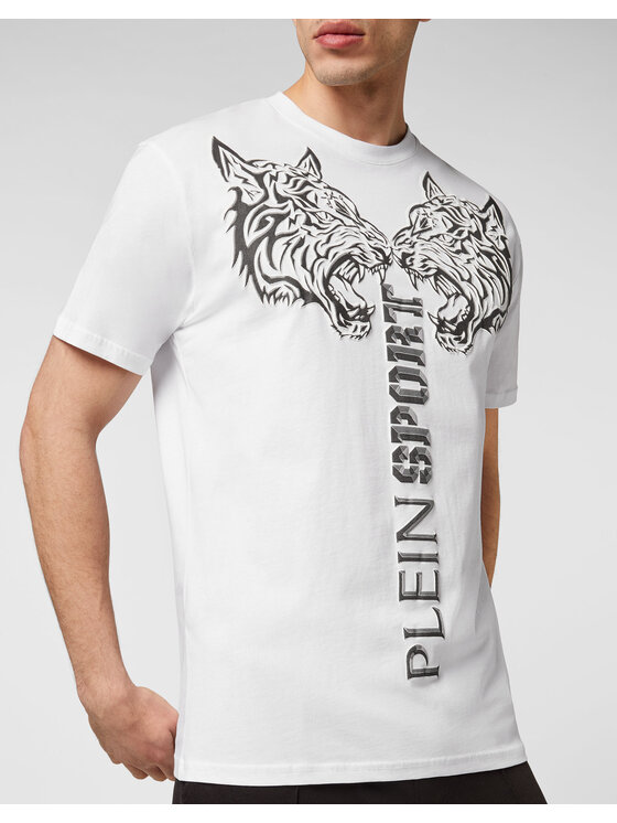 Plein Sport Plein Sport Tričko 1317 Biela Regular Fit