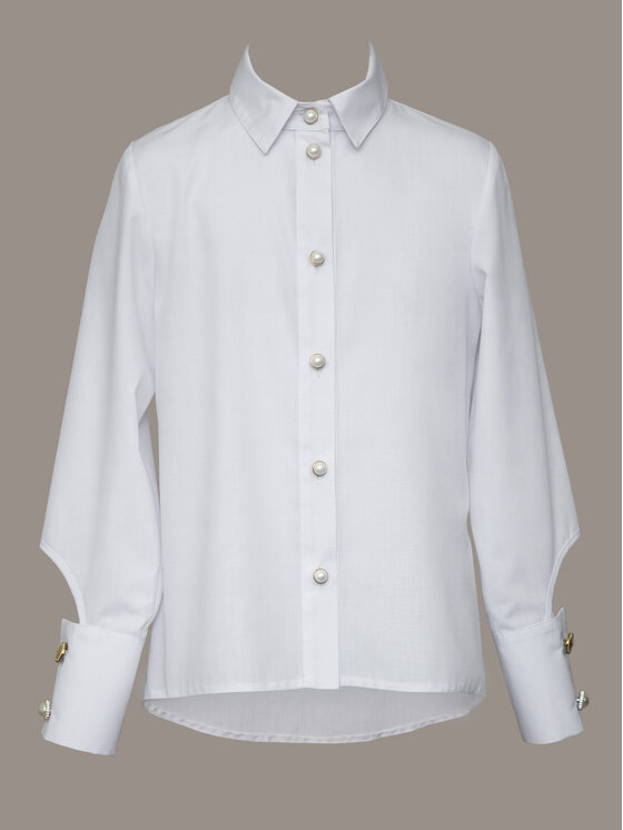 SLY SLY Koszula 4S-109 Biały Comfortable Fit