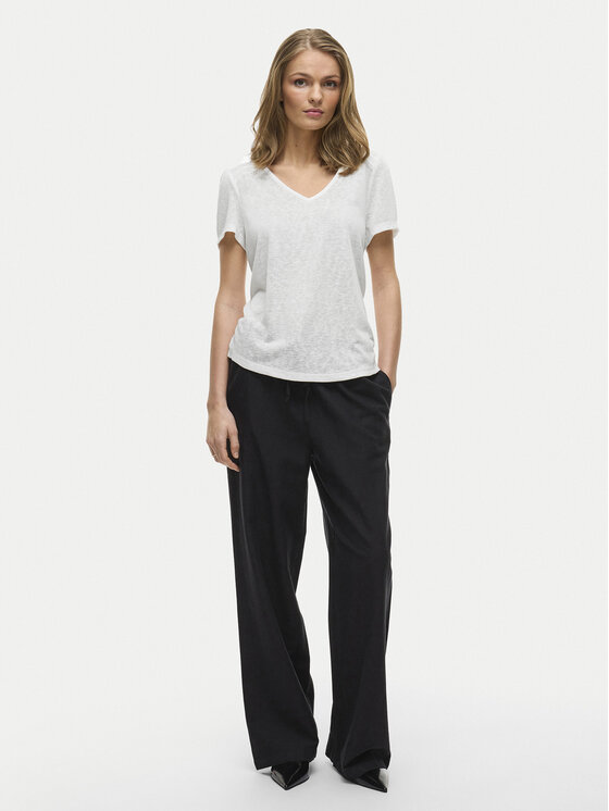 Vila Vila T-shirt Amer 14093441 Bijela Regular Fit