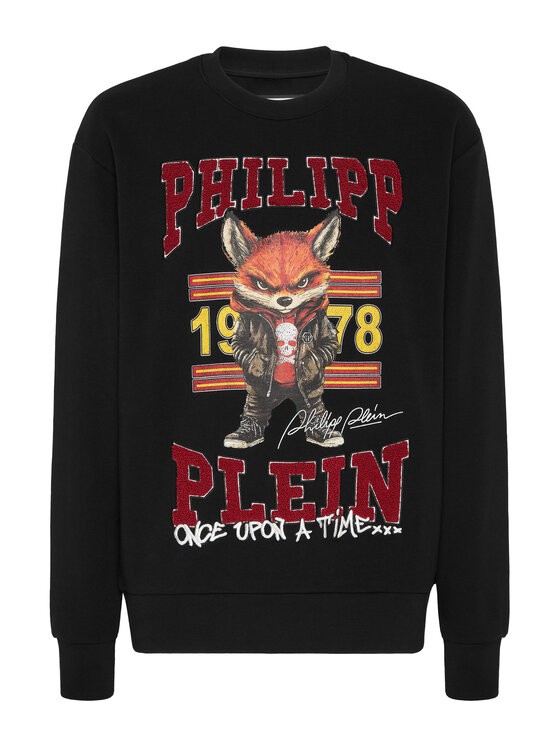 PHILIPP PLEIN PHILIPP PLEIN Bluza 25967 Czarny Regular Fit