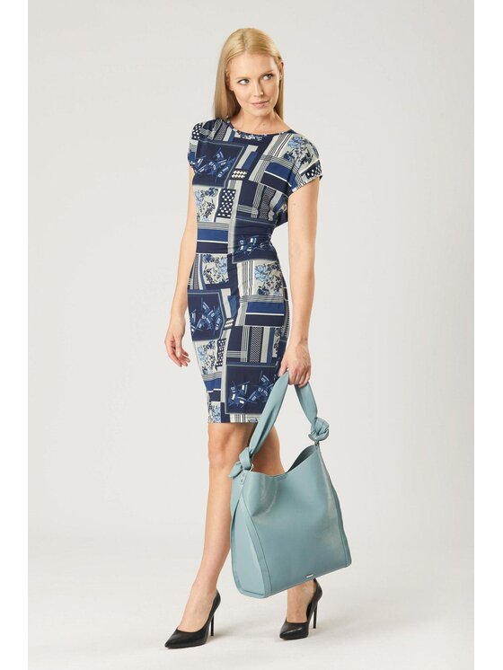 QUIOSQUE QUIOSQUE Sukienka codzienna LO168BIS BLUE BIS Kolorowy Regular Fit