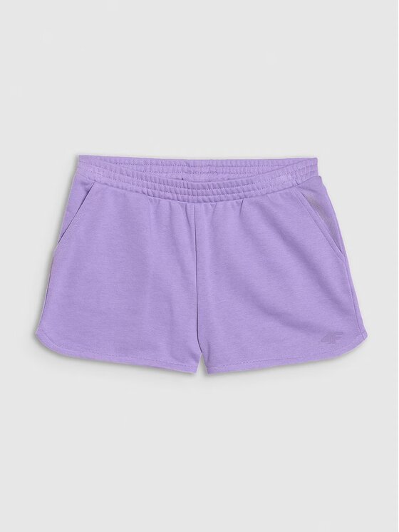 4F 4F Šortky 4FJWSS25TSHOF602-051S Fialová Regular Fit