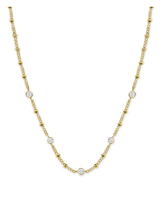 Rosefield Rosefield Naszyjnik Multi Crystal Necklace Złoty