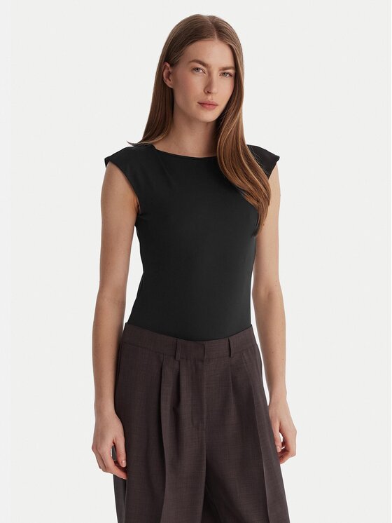 Marella Marella Bodijs Vigile 2615941021 Melns Slim Fit