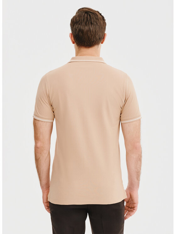 Pako Lorente Pako Lorente Polo P25SF-TX-004 Brązowy Classic Fit