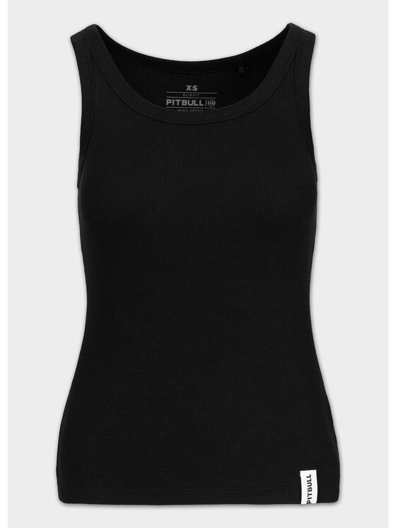 PITBULL PITBULL Tank top Rib LAYLA II Czarny Regular Fit