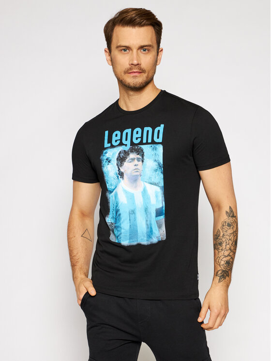 ONLY & SONS T-Shirt Diego Maradona 22021552 Czarny Regular Fit