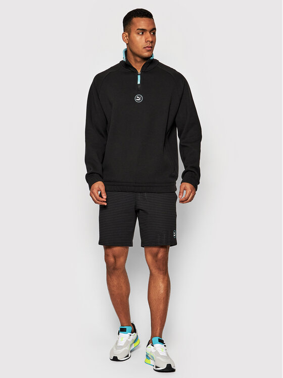 Puma Puma Суитшърт Half-Zip 533619 Черен Regular Fit