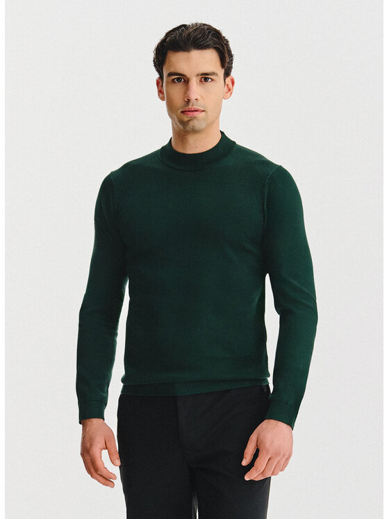 Pako Lorente Pako Lorente Sweter P25WF-2X-019 Zielony Classic Fit