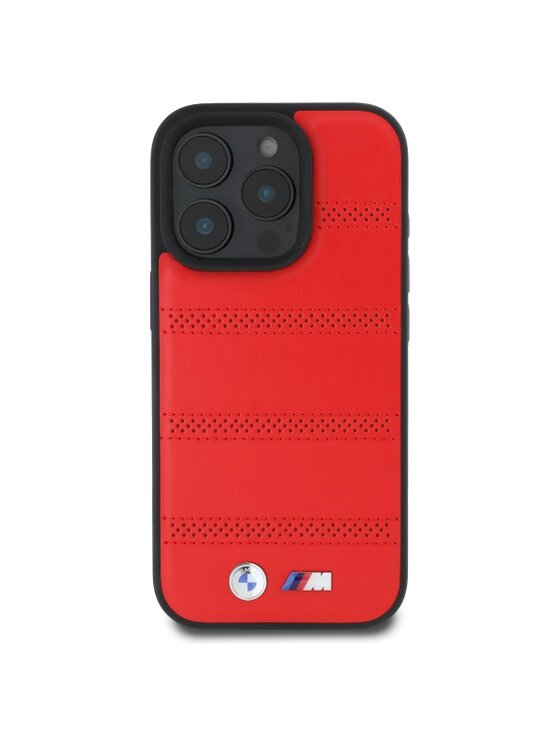 Etui na telefon BMW Motorsport, Czerwone, M Perforated Tricolor Line