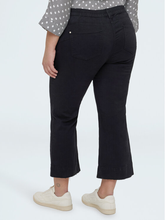 Fiorella Rubino Fiorella Rubino Spodnie materiałowe P707T005160N033 Czarny Flare Fit