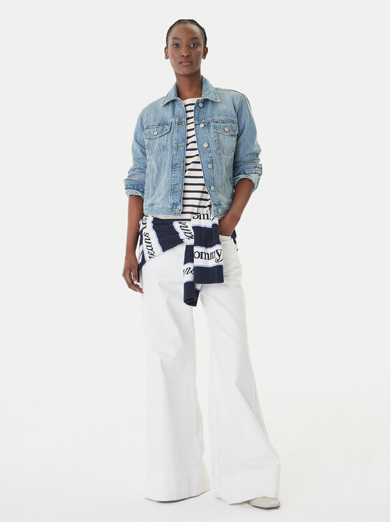 Tommy Jeans Tommy Jeans Džinsinė striukė Classic DW0DW22720 Mėlyna Regular Fit